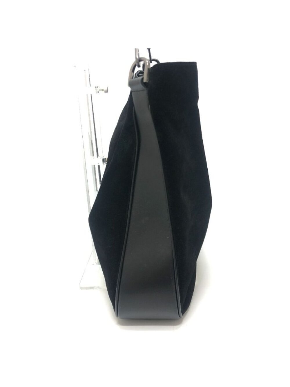 Gucci Shoulder Bag Bamboo Leather Suede Black - Picture 4 of 9